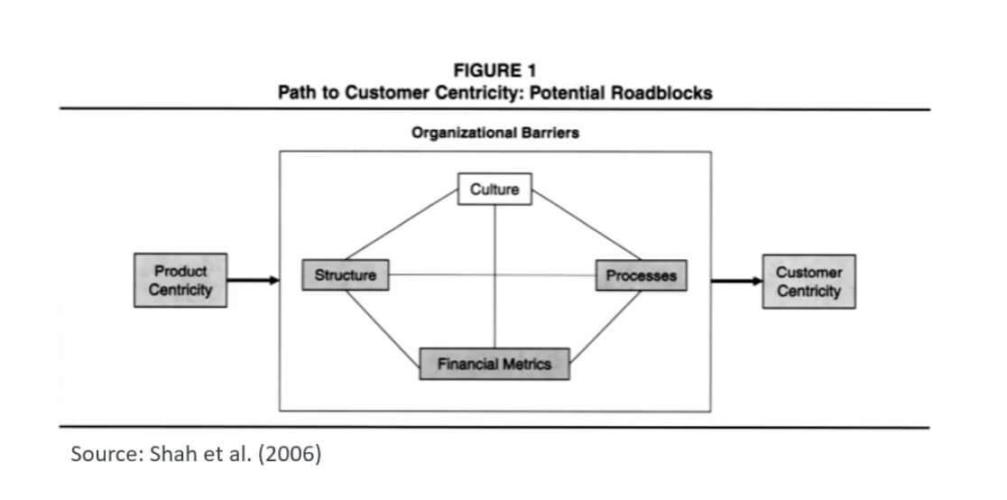 Path to customer centricity: potential roadblocks