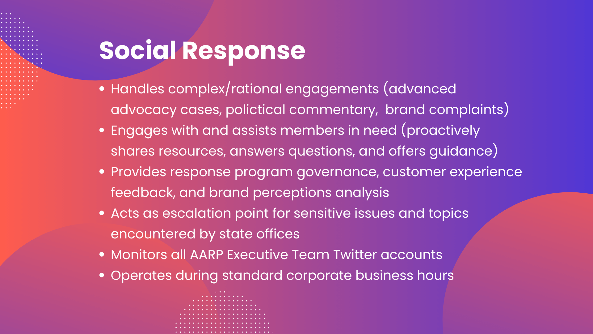 Social response