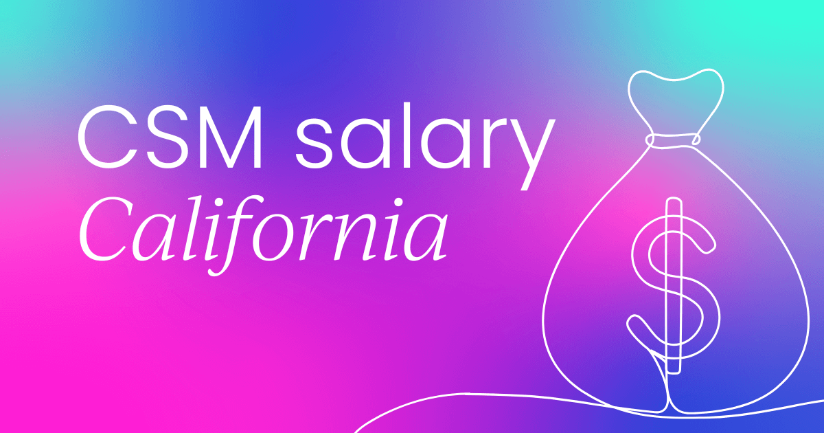Customer success manager salary  California