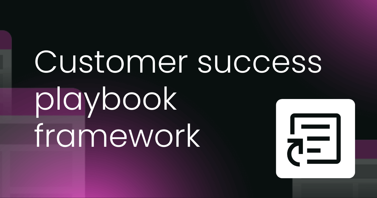 Customer success playbook template