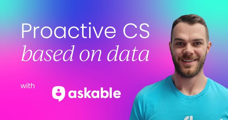 How to build a proactive customer success  function based on data