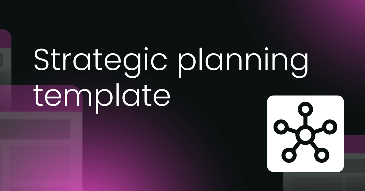 Strategic planning template